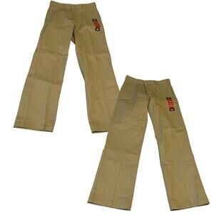 Lot Of 2 Dickies 874 Original Fit Mens Size 33x32 Work Pants Tan Khaki